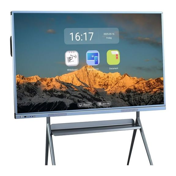 JYXOIHUB Smart Board 55 Inch Interactive All-in-One Computer, Touch Screen with Dual System & Cloud Sharing - For Classroom, Office & Presentations(Include Wall Mount)