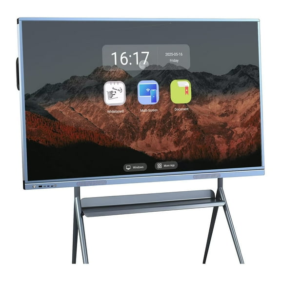JYXOIHUB Smart Board 55 Inch Interactive, All-in-One Touch Screen Computer with Dual System & Cloud Sharing - Ideal for Classroom, Office & Educational Presentations(Include Wall Mount)