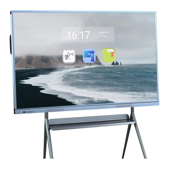 JYXOIHUB Smart Board 55 Inch 4K Dual System Interactive Digital Whiteboard with Screen Mirroring for Classroom & Business Meetings
