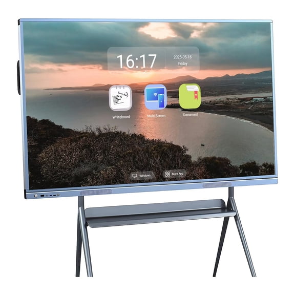 JYXOIHUB Smart Board 55 Inch Touch Screen, Upgrade Your Classroom & Office! All-in-One Computer with Dual System & Cloud Sharing for Education & Conferences(Include Wall Mount)