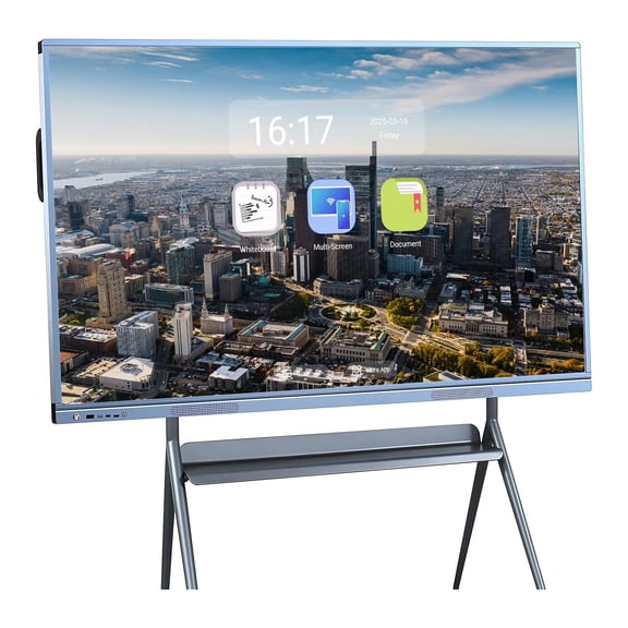 JYXOIHUB Smart Board 55" Touch Interactive Display 4K Dual OS Cloud App Support Wireless for Classroom Office(Include Wall Mount)