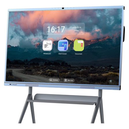 JYXOIHUB Smart Board 65" 4K UHD, Interactive Touch Screen Whiteboard Calendar, Dual OS and Wireless Casting Interactive Whiteboard for Classroom, Office and Advertising(Include Wall Mount)