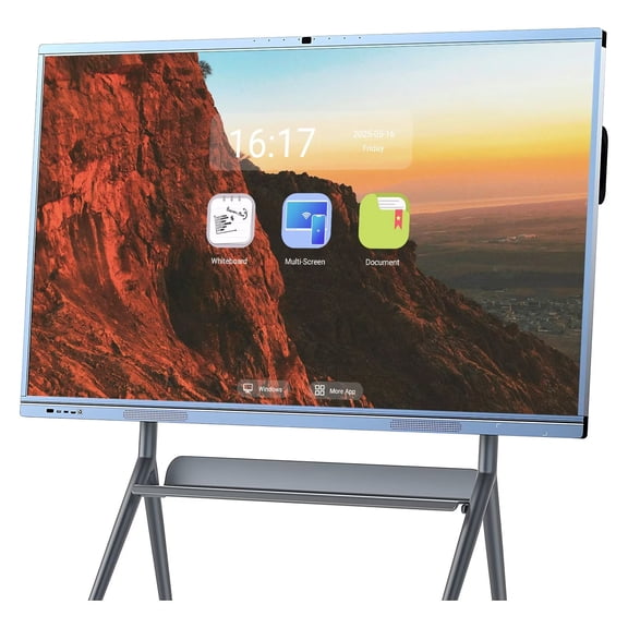 JYXOIHUB Smart Board 65 Inch, Boost Efficiency! All-in-One Interactive Whiteboard with Dual System & Cloud Sharing Touch Screen Computer for Education & Office(Include Wall Mount)