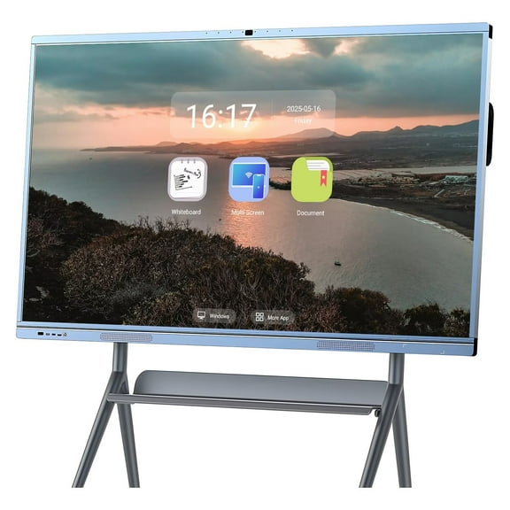 JYXOIHUB Smart Board 65 Inch Touch Screen, Upgrade Your Classroom & Office! All-in-One Computer with Dual System & Cloud Sharing for Education & Conferences(Include Wall Mount)