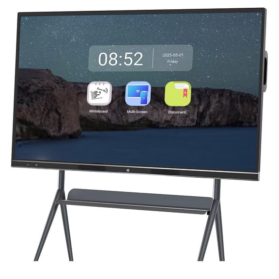 JYXOIHUB Smart Board 86" 4K Touch Interactive Electronic Whiteboard Wireless Windows & Android for Professional Meetings(Include Wall Mount)