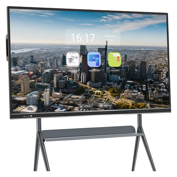 JYXOIHUB Smart Board, 86" 4K UHD Touch Screen Digital Dual OS Whiteboard for Teaching, Presentations and Advertising(Include Wall Mount)