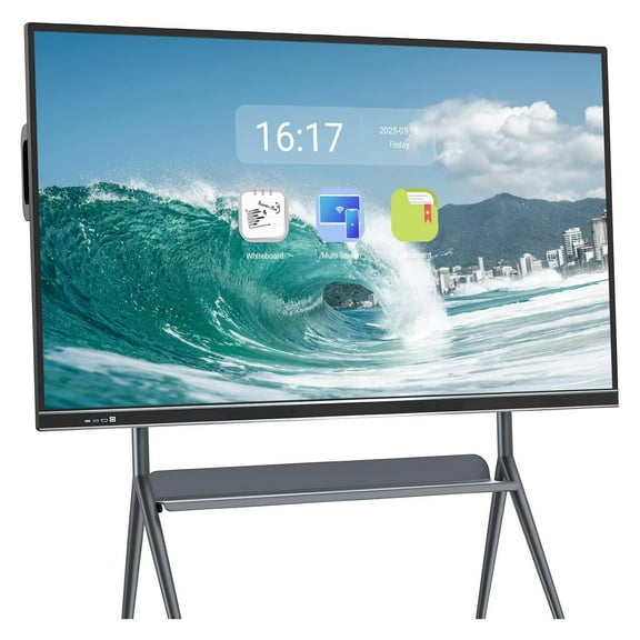 JYXOIHUB Smart Board 86 Inch, All-in-One Touch Screen Interactive Whiteboard with Dual System & Cloud Sharing Ideal for Office, Education & Presentations(Include Wall Mount)