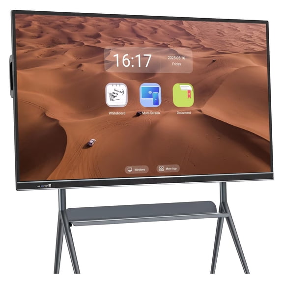 JYXOIHUB Smart Board 86 Inch, Boost Efficiency! All-in-One Interactive Whiteboard with Dual System & Cloud Sharing Touch Screen Computer for Education & Office(Include Wall Mount)