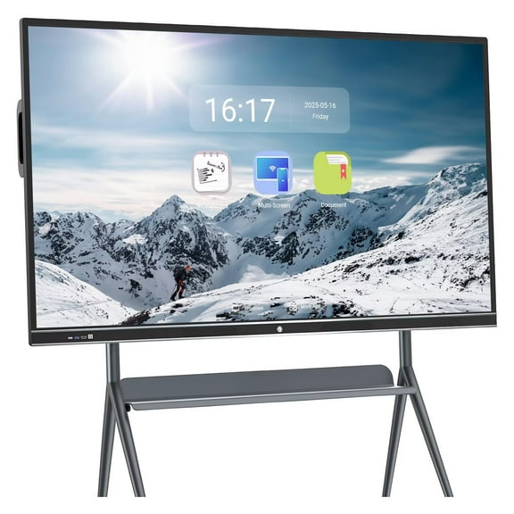 JYXOIHUB Smart TVs, 86'' 4K UHD Interactive Whiteboard, All in One Smartboard for Office, Digital Smart Whiteboard Built in Dual System for Classroom