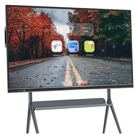 JYXOIHUB Smart TVs, 86 Inch Digital Electronic Whiteboard and Smartboard, Digital Calendar Touchscreen Monitor Player for Advertisin, 4K Monitor Touchscreen for Presentation