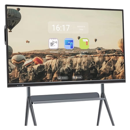 JYXOIHUB Smart TVs, 86 Inch Digital Electronic interactive Whiteboard and Smartboard, 4K Monitor Touchscreen for Presentation and Player for Advertisin