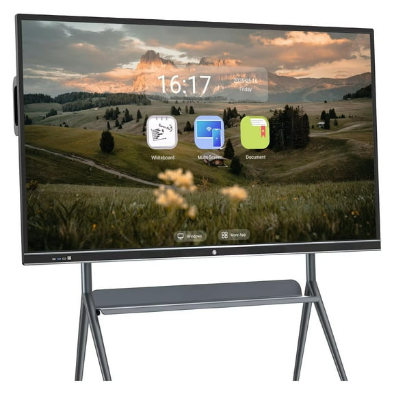 JYXOIHUB Smart TVs, 86 Inch Touch Screen All-In-One Computer Digital Electronic Whiteboard, Electronic Calendar Touchscreen Monitor Player for Advertisin