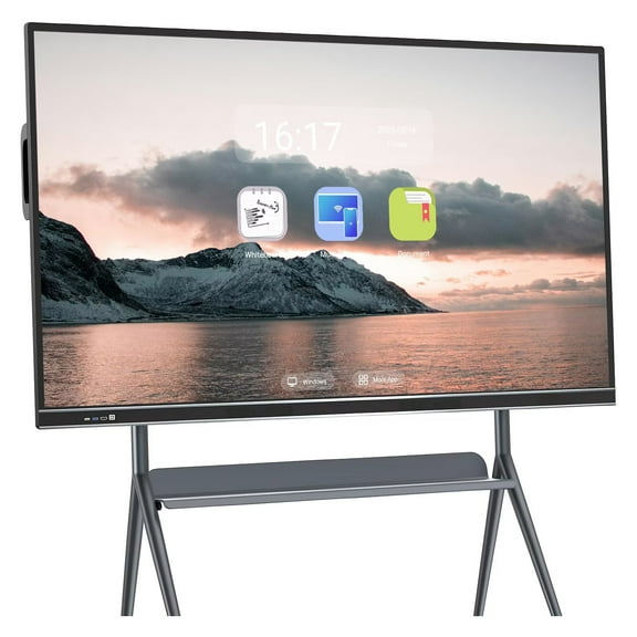 JYXOIHUB Smart TVs, 86 Inch multi-touch Electronic Calendar Smart Board for Family and classroom, built-in camera 4K Monitor Wireless Projection Player for Advertisin and Business