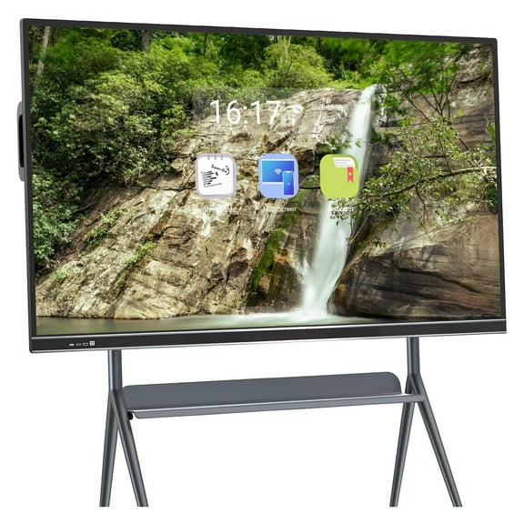 JYXOIHUB Smart TVs, Digital Electronic All-In-One Computer Touch Whiteboard and Screen Mirroring, 86 Inch 2160P Monitor Built-In Camera Player for Advertisin
