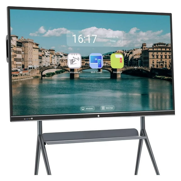 JYXOIHUB Smart TVs Interactive Whiteboard, 86 Inch Electronic Calendar for Family, 4K Monitor Wireless Projection Player for Advertisin and Business