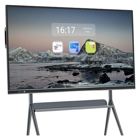 JYXOIHUB Smart TVs Interactive Whiteboard, 86 Inch Electronic Calendar for Family, 4K Monitor Wireless Projection Player for Advertisin and Business