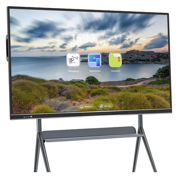 JYXOIHUB Smart TVs Touch Electronic Board 75" Multi-User Touch Collaboration Display for Classroom, Office and Livingroom(Include Wall Mount)