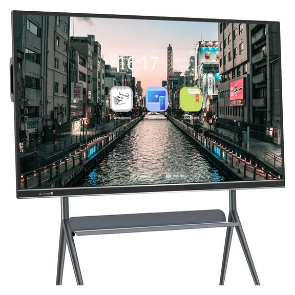 JYXOIHUB Touch Screen Board, 75 Inch Smart TVs All In One Interactive Whiteboard Player for Advertisin, Electronic Calendar for Family, Conference and Advertising Display
