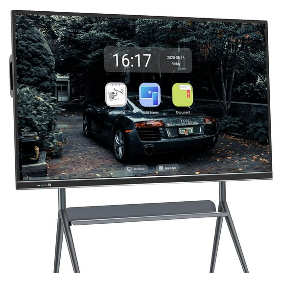 JYXOIHUB Touch Screen Board, 86 Inch Smart TVs All-In-One Computer Digital Electronic Interactive Whiteboard, Electronic Calendar Touchscreen Monitor Player for Advertisin