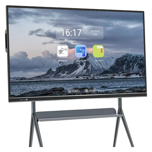 JYXOIHUB Touch Screen Board, 86 Inch Smart TVs All In One Interactive Whiteboard Player for Advertisin, Electronic Calendar for Family, Conference and Advertising Display