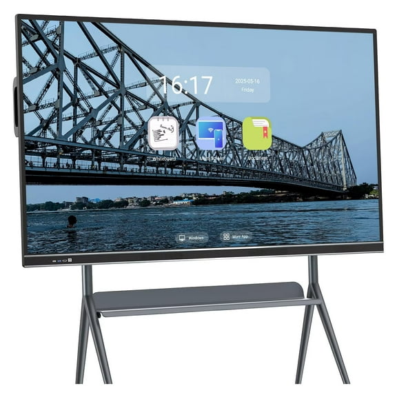 JYXOIHUB Touch Screen Interactive Smart Board, 75 Inch Touch Screen Digital Electronic Calendar All-In-One Smartboard, live streaming 2160P Monitor Player for Advertisin and Digital