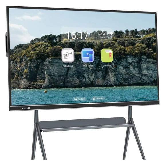 JYXOIHUB digital electronic calendar, 86 Inch multi-touch Smart TVs for office, Family and classroom, built-in camera 4K Monitor Wireless Projection Player for Advertisin and Business