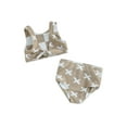 thumbnail image 1 of JYYYBF Baby Girls Swimwear 2 Piece Swimsuits Cross/Floral Print Vest Shorts Bathing Suits, 1 of 8