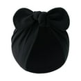thumbnail image 1 of JYYYBF Baby Girls Turban Hat, Soft Elastic Cute Knotted Bow Hat Nursery Beanie Cap for Infant, 1 of 2