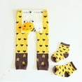 thumbnail image 1 of JYYYBF Baby Tights Set, Cute Cartoon Soft Infant Leggings with Newborn Socks for Girls Boys, 1 of 5