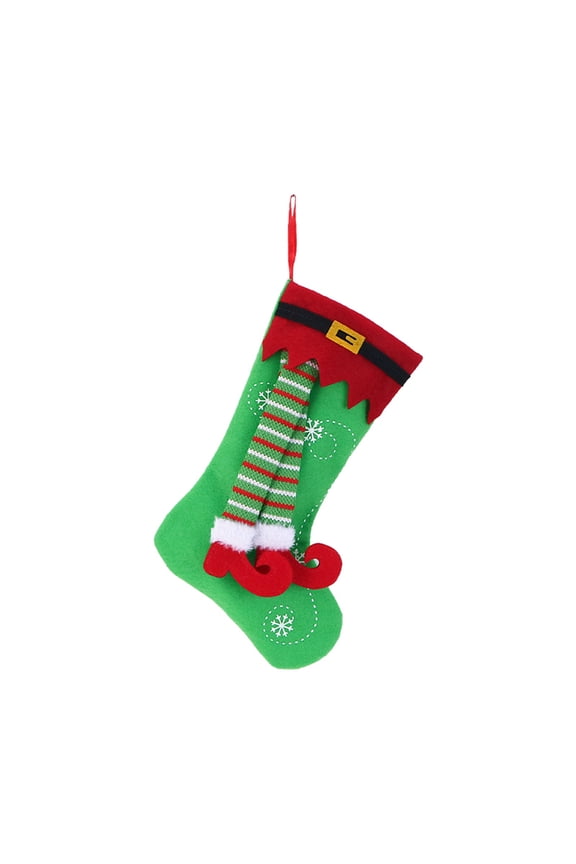 Christmas Gift Socks, Elf Legs Shaped Storage Bag Candy Snacks Pack Holiday Festive Decoration