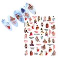 thumbnail image 1 of JYYYBF Christmas Nail Stickers, Self-adhesive Santa Claus Snowflake Elk Pattern Winter Nail Design for Christmas Nail Decoration, 1 of 8