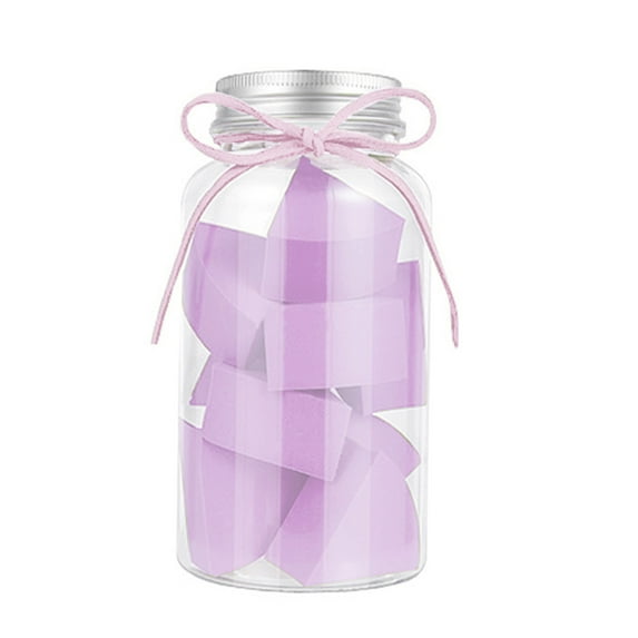 JYYYBF Face Powder Puff Set 12 Piece Mini Fan Foundation Beauty Blender Cosmetic Sponge for Liquid Cream Powder Makeup