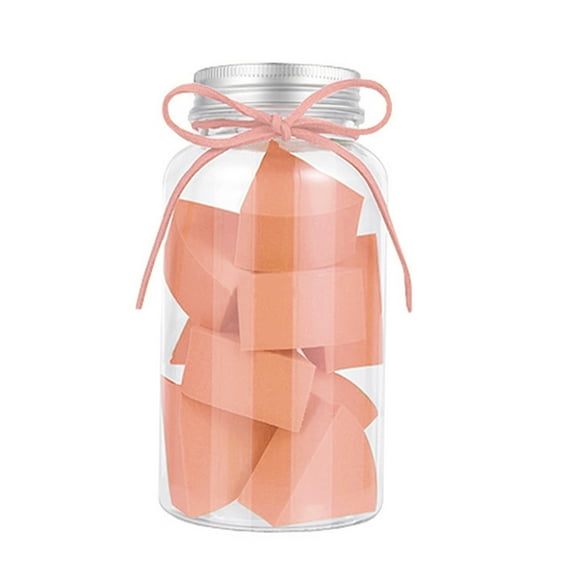 JYYYBF Face Powder Puff Set 12 Piece Mini Fan Foundation Beauty Blender Cosmetic Sponge for Liquid Cream Powder Makeup