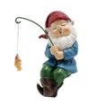 thumbnail image 1 of JYYYBF Funny Garden Gnome Figurines Creative Sleeping Posture Dwarf Angling Statue Decoration Fairy Garden Accessories for Outdoor, 1 of 7