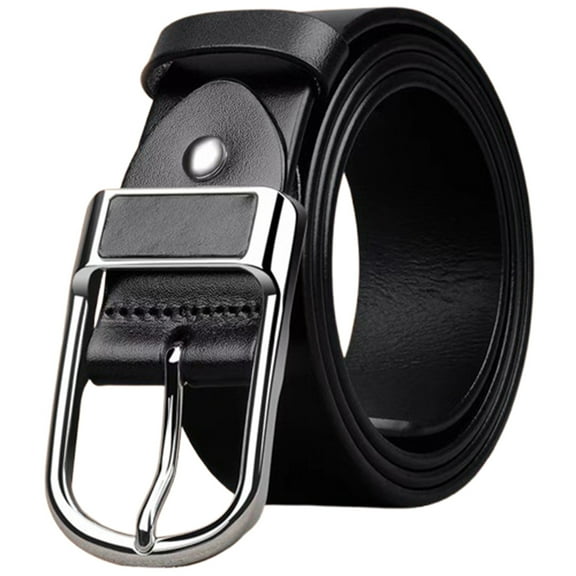 JYYYBF Men Classic Vintage Leather Dress Belts,Mens Everyday Casual Belt with Pin Buckle