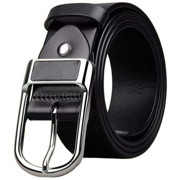 JYYYBF Men Classic Vintage Leather Dress Belts,Mens Everyday Casual Belt with Pin Buckle