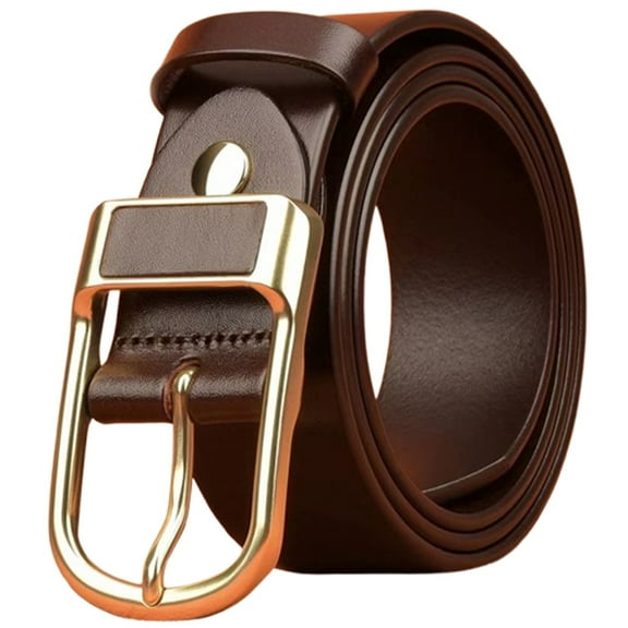 JYYYBF Men Classic Vintage Leather Dress Belts,Mens Everyday Casual Belt with Pin Buckle