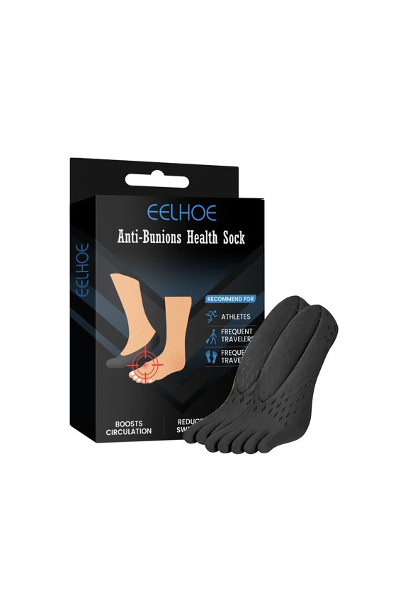 Orthopedic Compression Toe Socks, No Show Toe Socks, Full Toe Yoga Socks, Invisible Breathable Five Finger Socks