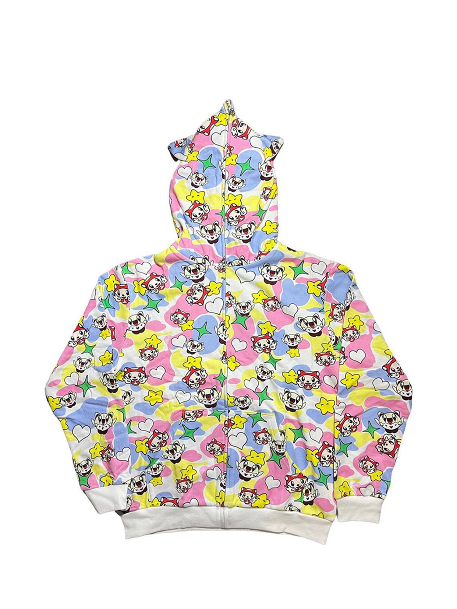 Pink hoodie with yellow sleeves cheap