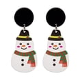 thumbnail image 1 of JYYYBF Snowman Earrings for Women Christmas Tree Bells Earrings Christmas Gift Box Drop Earrings Christmas Holiday Jewelry, 1 of 8