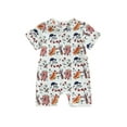 thumbnail image 1 of JYYYBF Summer Infant Baby Boy Rompers Playsuits Short Sleeve Baseball Print Newborn Jumpsuits, 1 of 6