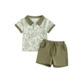 thumbnail image 1 of JYYYBF Toddler Boys Summer Shorts Sets Short Sleeve Lapel Animal Print Shirt and Drawstring Shorts Sets, 1 of 7