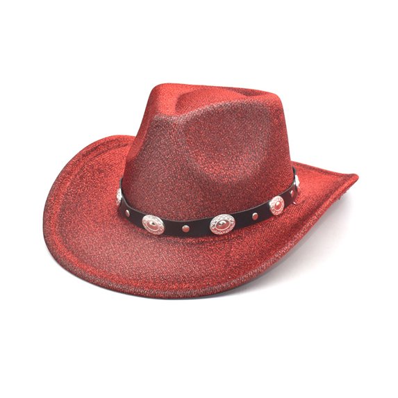 JYYYBF Western Cowboy Hat for Women Men Vintage Old Style Panama Hat Classic Fedora Hat with Belt