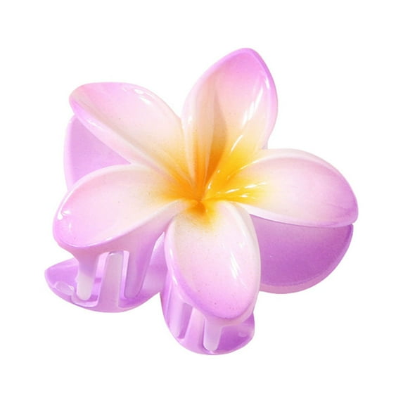 JYYYBF Women Frangipani Hair Claw Clips Cute Flower Hair Accessories for Vacation Wedding