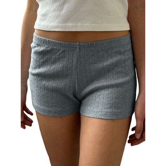 JYYYBF Women Lounge Shorts, Elastic Waist Solid Slim FIt Pajama Shorts Summer Sleepwear