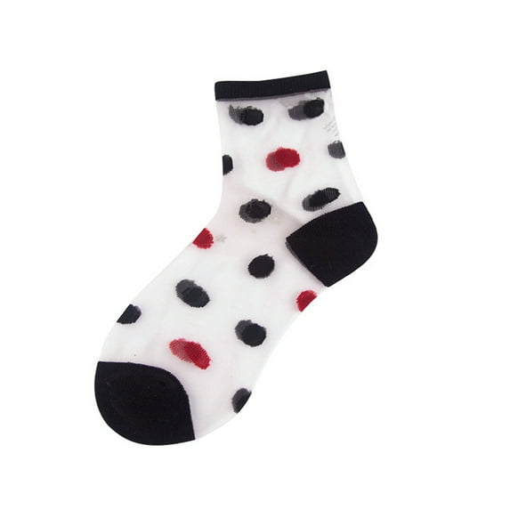 JYYYBF Womens Summer See-through Mesh Socks Short Fashion Mid Tube Sheer Short Ankle Socks