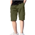 thumbnail image 1 of JYnXIANTI Boys Hiking Cargo Shorts Cotton Summer Bermuda Shorts Children Kids Fishing Travel Shorts Teens Clothes with Pockets, 1 of 7