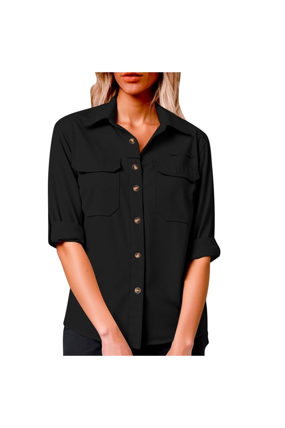Long Sleeve Shirts for Women UPF 50+ UV Sun Protection Outdoor Top Cool Quick Dry Fishing Hiking Button Down Shirts