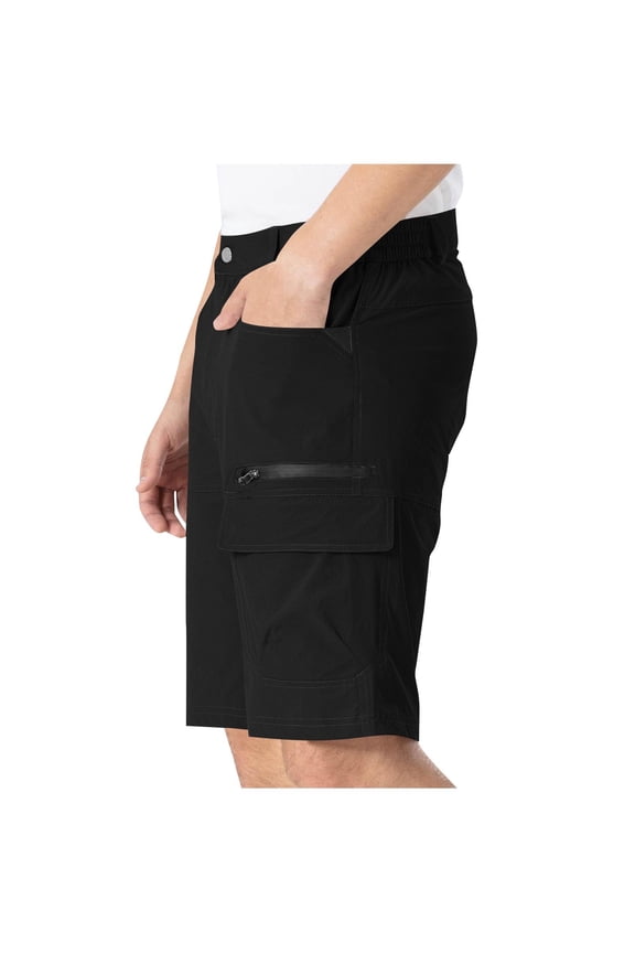 Men's Hiking Cargo Shorts Lightweight Bermuda Shorts Water Resistant Quick-Dry Outdoor Fishing Shorts with Pockets