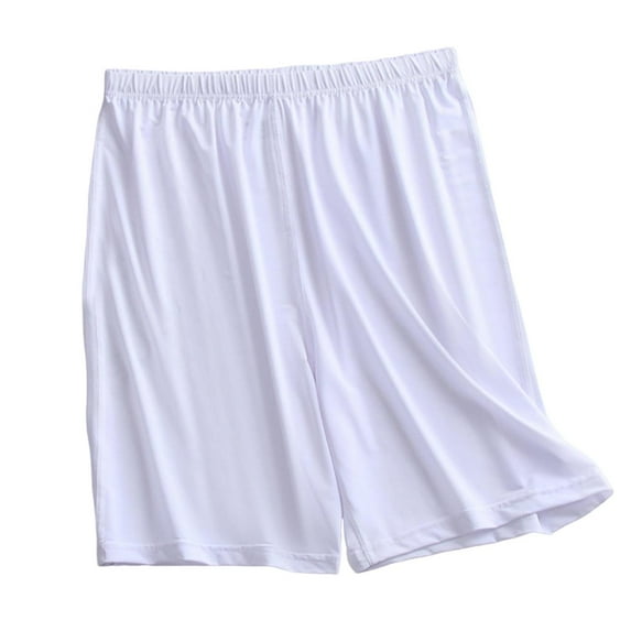 JYnXIANTI Mens Pajama Shorts Lightweight Comfy Elastic Waist Pj Bottoms Loose Fit Soft Sleep Shorts Breathable Summer Clothes